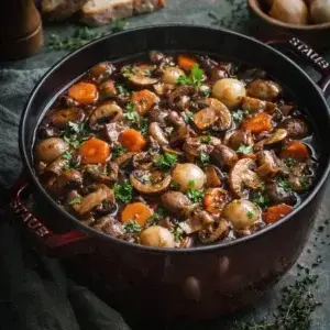 Mushroom Bourguignon recipe