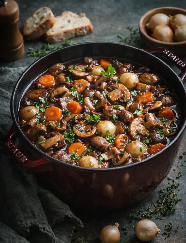 Mushroom Bourguignon recipe