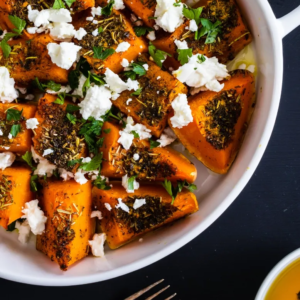 Roasted Pumpkin with Feta recipe