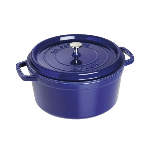 staub-cocotte-blue Cast Iron Cocotte