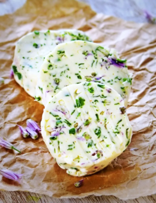 Chive Blossom Butter recipe