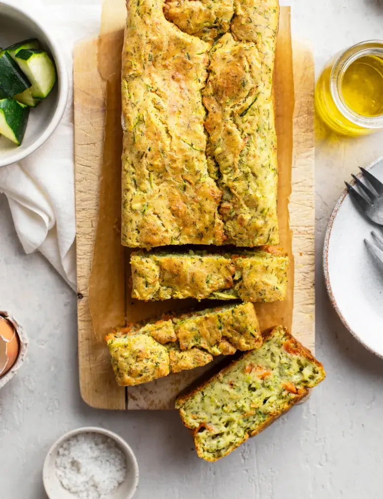 Courgette Cake Smoked Salmon recipe