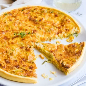 Leek tart lardons recipe