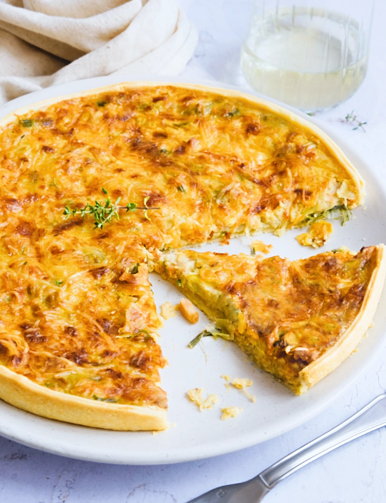 Leek tart lardons recipe