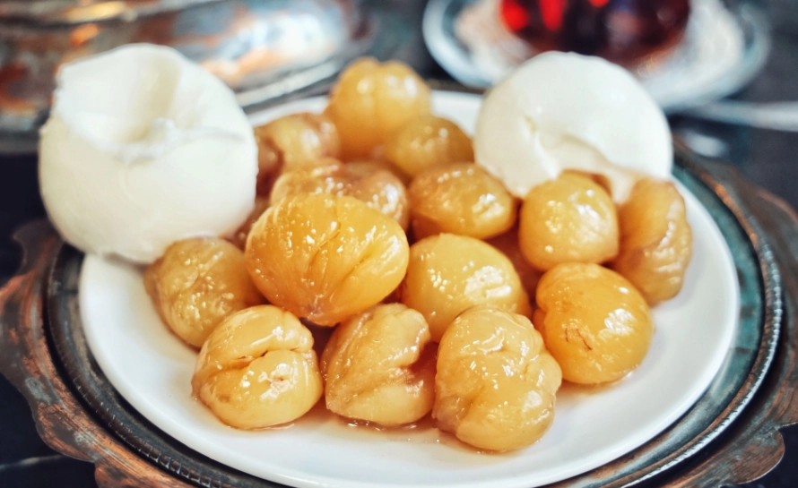Marrons glacés (candied chestnuts)