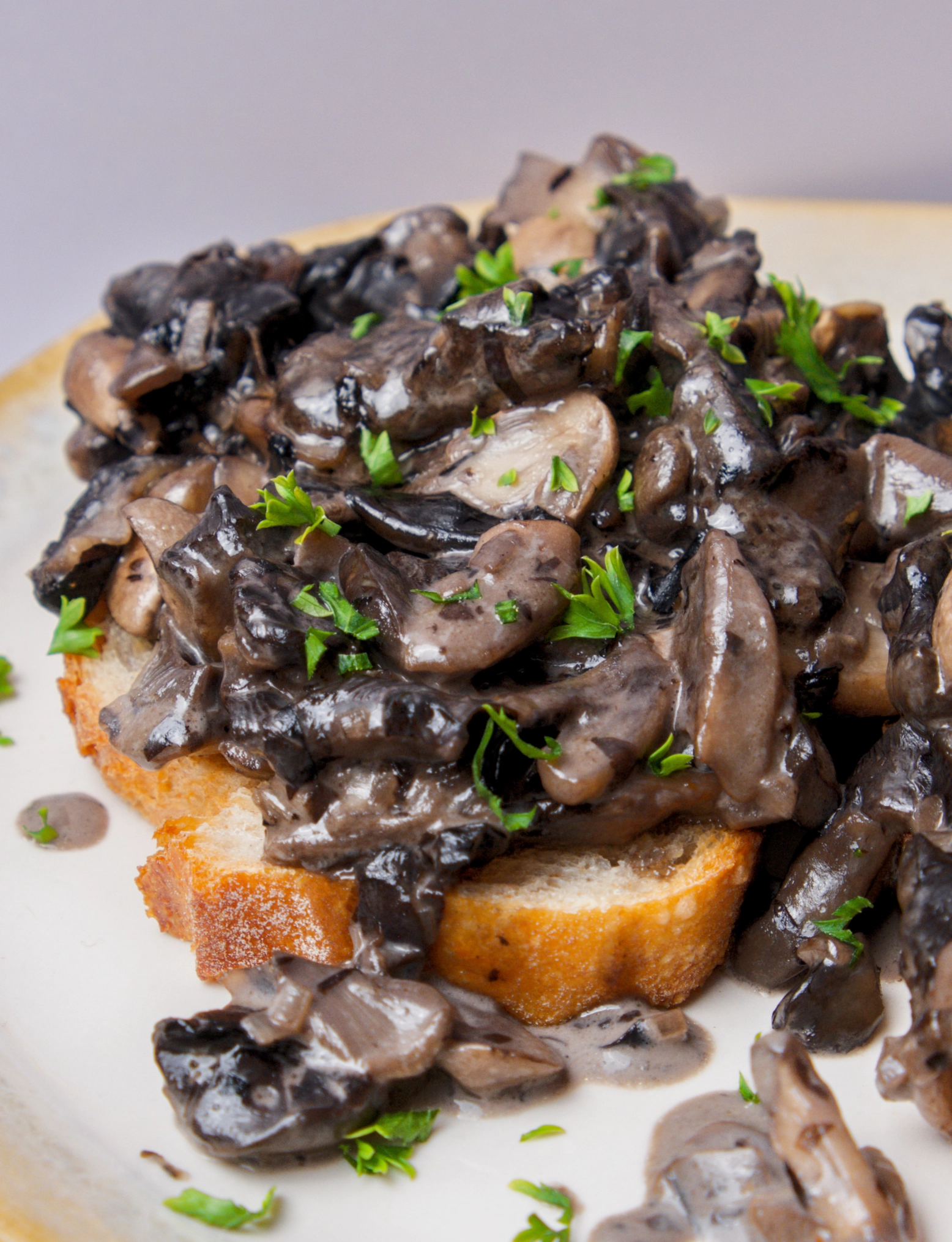 Creamy Mushrooms on Toast recipe
